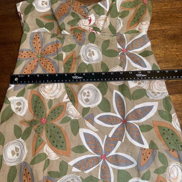 Putumayo Floral Midi Linen Dress - Picture 5 of 7